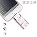 Produktbild 128GB Flash Laufwerk 3in1 USB Stick Externer Speicherstick Lighting/USB 3.0/Micro USB Mit Dateiverschlüsselung/Fingerabdruck entsperren Flash Drive Expansion Memory Stick für iPhone/iPad/Mac/Android Handy/PC(Roségold,128G)