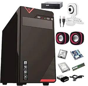 Rolltop Assembled Desktop CPU,Intel Core 2 Duo 3.0 GHZ Processor,G 31 Motherboard,4 GB RAM, DVD R/W,Windows 7 & Office Trial Version with Web Camera Mic Speaker 250GB