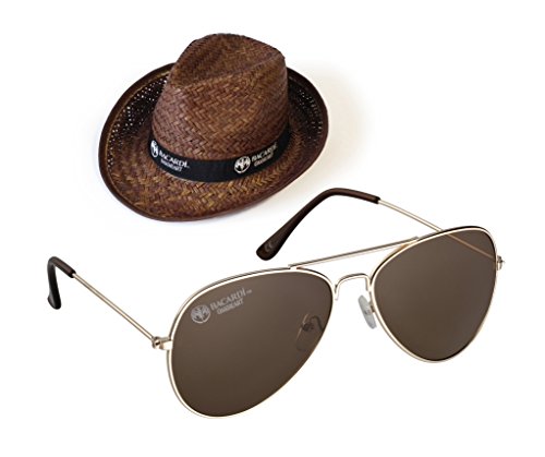 Preisvergleich Produktbild BACARDI Oakheart Strohhut + Sonnenbrille - EIN echter Hingucker!