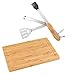 Produktbild Bo-Camp Schneidebrett Bambus, (LxBxH): 20 x 32 x 1,5 cm, Ablaufrinne inkl. Grillwerkzeug