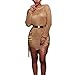 Produktbild Damen Sexy Bodycon Gaze Abendkleid Vertuschen Aushöhlen Minikleid