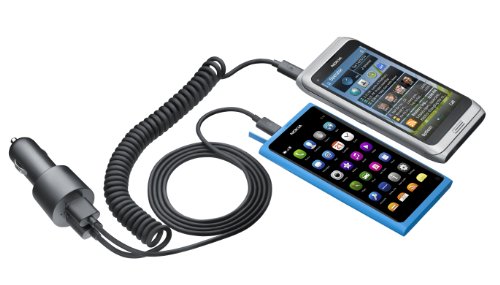 Nokia DC-20 Kfz-Ladestecker mit 2 USB-Buchsen und 2 USB Kabel für Lumia 800 - 3