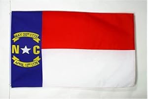 AZ FLAG Drapeau Caroline du Nord avec Oeillets Métalliques, 90cm x 60cm
