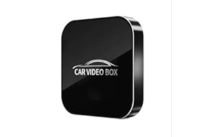 GIALEMO Car Video Box per Auto – Trasforma lo Schermo in Smart TV con Netflix, YouTube, CarPlay e Android Auto Wireless – Facile da Usare, Compatibile con la Maggior Parte delle Auto, Plug & Play