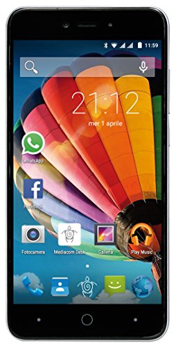 Mediacom PhonePad Duo G515 Smartphone da 8 GB, Dual-SIM, Argento