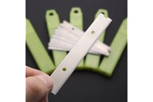 CNGZSY Confezione da 50 lame di ricambio per raschietto, 100 mm, lama per finestre, carta da parati, acciaio al carbonio (50 lame)