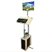 Produktbild Tabelle LHA Verstellbare Laptop Ständer Laptop Tablett mit Mauspad, Laptop Tisch, Holz Farbe Table