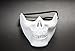 Produktbild Driverder Halloween Half Face Totenkopf Maske Party Party Schützende Terror Maske (Weiß)
