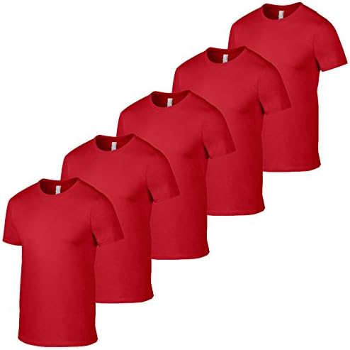 5 Pack Gildan Soft Style T Shirts Mens T Shirt and Sizes