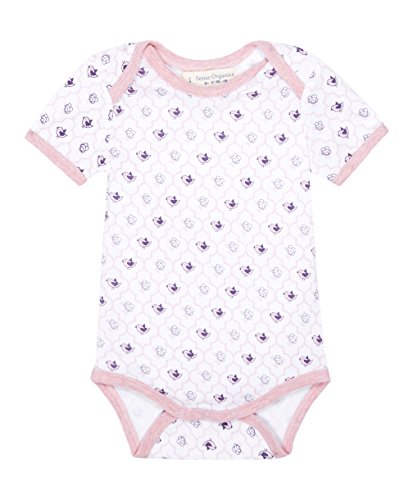 Sense Organics Baby Girls Yvon Bodysuit, Pink (AOP Birds), 6-12 Months (Manufacturer Size:74 cm)
