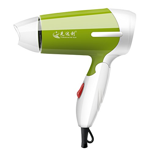 Preisvergleich Produktbild AGAWA Haartrockner Ionen Hotelfriseur-Faltendes Studentenreise-Haarföhn Kalter Heißluftgroßverkauf Hotel,Grün