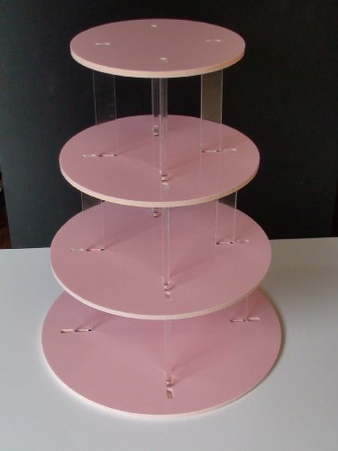 Cakestandz Tier Baby Pink 5mm Thick Acrylic Cup Cake