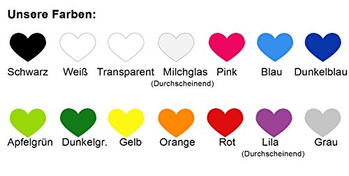 Cake Topper Herz mit Ihren Initialen – Farbe wählbar – Caketopper - 2