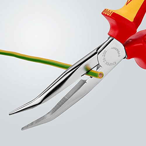 Knipex 26 26 200 – Flachrundzange mit Schneide, VDE-geprüft - 4