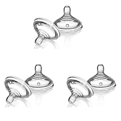 Pack of 2, 4, 6 Baby Bottle Teats Fast Flow Teats Tommee Tippee (6m+) ! (Pack of 6 (3x2))