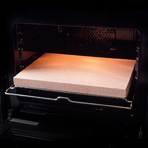 PIZZASTEIN / BROTBACKSTEIN Set, Schamottestein 40x30x3cm mit Pizzaschaufel - 4