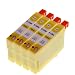 Produktbild 4er Pack Tintenpatronen Kompatibel zu Epson T1294 , T 1294 mit Chip EPSON Stylus SX 235W/ 420W / 425W/ 435W/ SX445W/ 525WD/ 535WD/ 620FW, Office BX 320FW/ 305FW/ 525WD/ 625FWD/ 925FWD/ 535WD/ 635FWD/ 935FWD, WF 7015/ 7515/ 7525 (Gelb/Yellow)