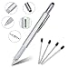 Produktbild Geschenkideen Geschenke,Gadgets für männer,Super 6 in 1 Multifunktions Stift Lineal, Wasserwaage, Kugelschreiber, Stylus, flach Kopf oder Phillips-Schraubendreher (Silber)