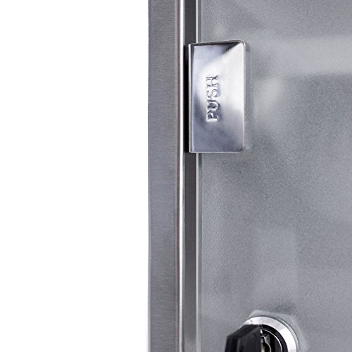 Medizinschrank groß Edelstahl abschließbar 30x45x12cm Arzneischrank Medikamentenschrank Hausapotheke Erste Hilfe Schrank - 6