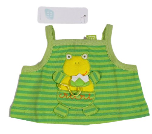 CRI CRI "Lily & Frog" baby girls top stripes (green/yellow)