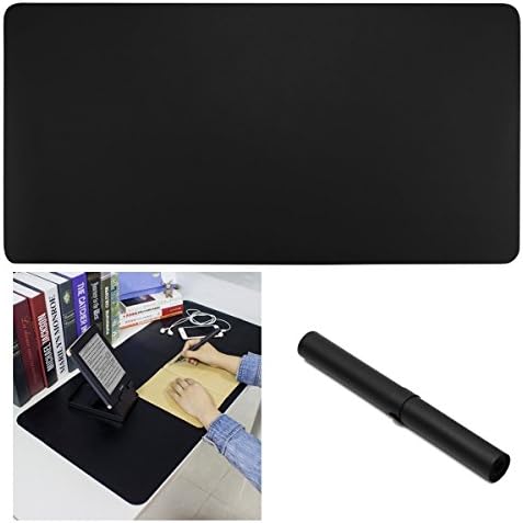 Mouse pad Oversized PU Leather Mouse Pad 35.4x15.7x0.07 inch,Xingzhao Multifunctional Large Office Writing Desk Computer leather Mat Mousepad,Best for Game / Office / Home Use(black)