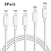 Produktbild Phone Ladekabel  USB Cablex Kabel 5 Pack (3*1m+2m+3m) Datenkabel für Phone und Tablet(Weiß)