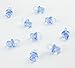Light Blue Clear Plastic Baby Dummy – 2 cm – Pack of 100