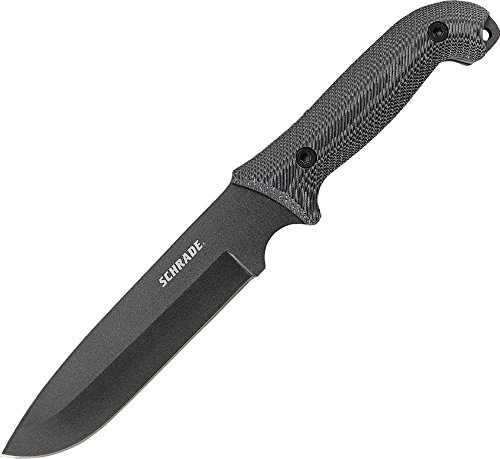 Schrade SCHF52M Cuchillo tascabile,Unisex - Adulto, Negro, un tamaño
