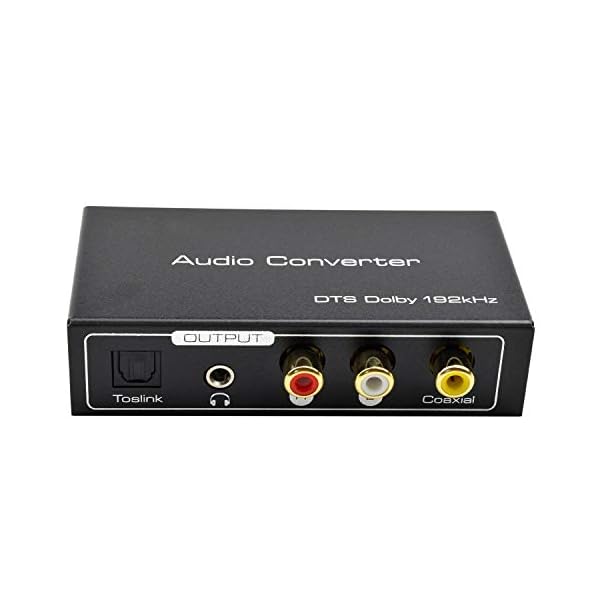 AMANKA HDMI ARC Audio Extractor,Digital HDMI ARC zu SPDIF Koaxial Optical Cinch L/R Stereo Ausgang 3,5mm 192KHz Digital HDMI Audio auf Analog for für Blu-ray DVD PS4 TV – Bild 3