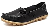  Eagsouni Damen Mokassins Bootsschuhe Leder Loafers Freizeit Schuhe Flache Fahren Halbschuhe Slippers