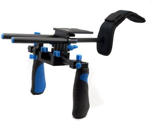 Professional Shoulder Support Rig Shoulder Mount Movie Kit for DSLR and Camcorder Such As Canon 7D 600D 550D Nikon D3X D700 D90 etc.