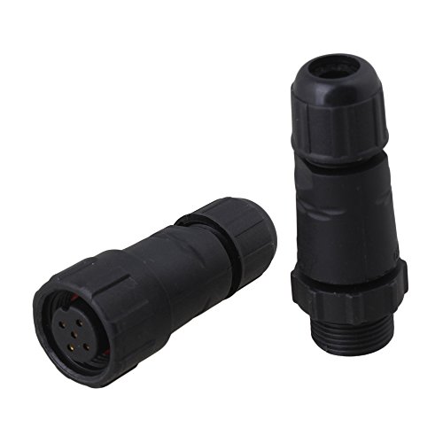 BQLZR IP68 Wasserdicht 5 Pins Elektrische Kabel Stecker Stecker Buchse Kunststoff - 3
