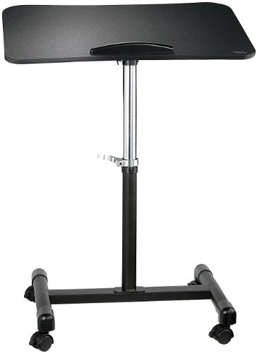 General Office Rollbarer Notebook-Arbeitstisch in Rosenholz-Optik - 5