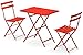 Produktbild Arc en Ciel-Set: Klapptisch Art. 334 Zentimeter. 50 x 70 und 2 Stühle Artikel 314 rot Farbe Cod. 50