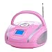 Produktbild AudioSonic RD-1566 Stereoradio (USB, SD, MP3, 2x 2 Watt) pink