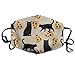 Produktbild Black Cat Pizza and Cats Cute Funny Cat Internet Cats Sand Anti-dust Cotton Mouth Face Masks Reusable for Outdoor Half Face Masks