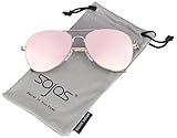 gafas sol mujer 2018 PROTECCIÒN 100%- Sojos Vision Lentes polarizadas UV400 pueden proteger el 100% de sus ojos de los daños UV a largo plazo al bloquear totalmente de los rayos dañinos UVA y UVB.