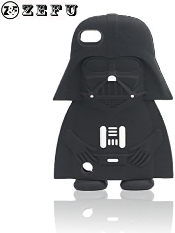 Robinhood99® 3D Famous Darth Vader Black Apple iPod Touch 5 5th &amp; 6 6th Generation Soft Silicone Gel Case Cover