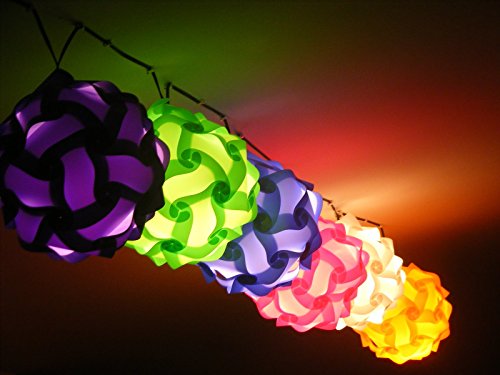 Lampenschirm pink Puzzle Lampe pink Puzzle Lampen m Puzzle Lampenschirm pink - 3