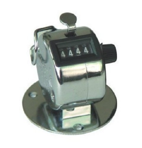 Four Digits Metal Hand Tally Counter, Clicker, Table Top! Hands Free!!!