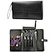 Produktbild Leder Friseur Werkzeug Roll Beutel Reisen Salon Schere Roll Tasche Haar Styling Case Friseur-Werkzeug Tragen Tasche Tragbar Und Slots-Raum