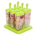 Produktbild AimdonR Popsicle Formen Set - BPA frei - 6 Eis Pop Makers Verschiedene Farben Wiederverwendbar 6-Gitter