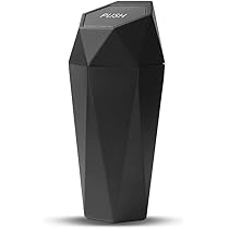 Portarifiuti Per Auto Con Coperchio - Piccolo, Con Tasca - Per Casa, Ufficio E Auto - Nero - Foto 3