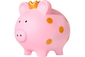 INCETUE Sparschwein für Mädchen, Unzerbrechliches Spardose für Kinder, Groß Niedliche Glücksschwein Münze Sparbüchse für Hochzeit, Weihnachten, Halloween, Geburtstagsgeschenke (Rosa)