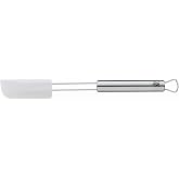 WMF Profi Plus Silicone Spatula White 24 cm, Cat Tongue with Cromargan Stainless Steel Handle, Partially Matt, Dishwasher Saf