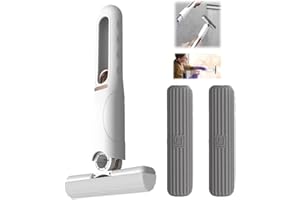 DONGTATA Lavamanos de fregona exprimida portátil para Limpiar Mini fregona, Cabeza de Esponja Absorbente de Agua, fregona Infantil, baño, vajilla de Cocina, sustituto del Vidrio del automóvil de Escritorio