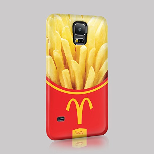Tirita Samsung Galaxy J5 2016 Hard Case Cover Fast Food Burger Fries Design Designer Pattern Snap-On Protective