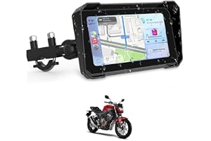 Airpuxem 6,3 tum motorcykel Carplay Android bilskärm IP67 vattentät