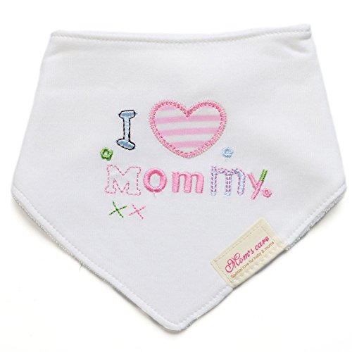 Baby Dreieckstuch Lätzchen 6er Pack Halstücher Spucktücher Sabberlätzchen mit Druckknöpfen für Mädchen Kleinkinder Neugeborenes Baby Geschenk Saugfähig Weich Größenverstellbar - 4