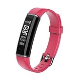 YWYU Mode Smart Armband Bluetooth Armband Schlaf Monitor Smart Watch Fitness Tracker Aktivität Tracker Uhr Kamera Stoppuhr Sportuhr (Farbe : Red)